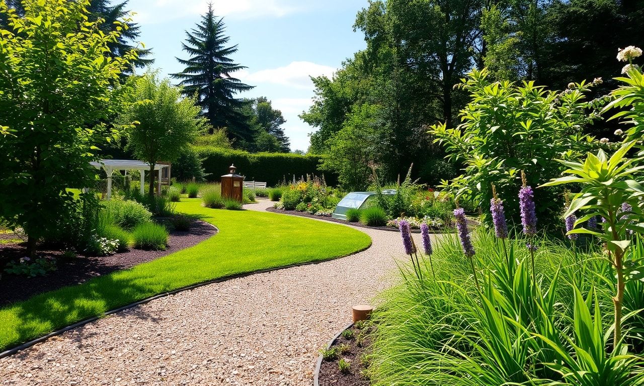 きれいに整備された雑草のないお庭