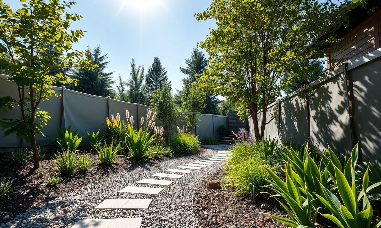 砂利を敷いた美しい庭の小道