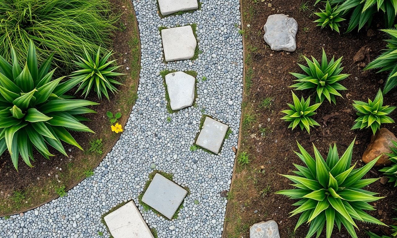 庭の雑草対策のイメージ