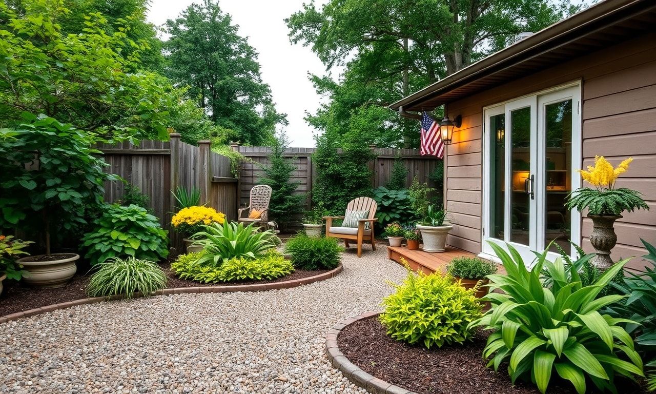 きれいに整備されたお庭の様子