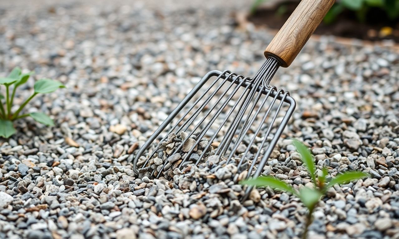 砂利のメンテナンス