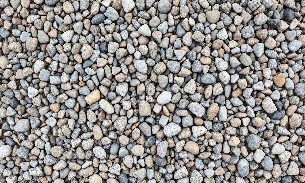 様々な種類の砂利のテクスチャ