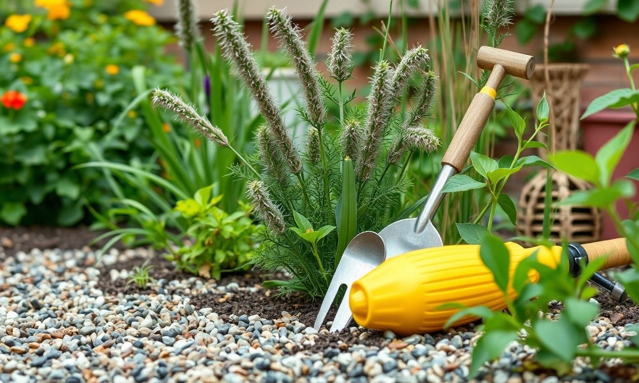 砂利庭のメンテナンス