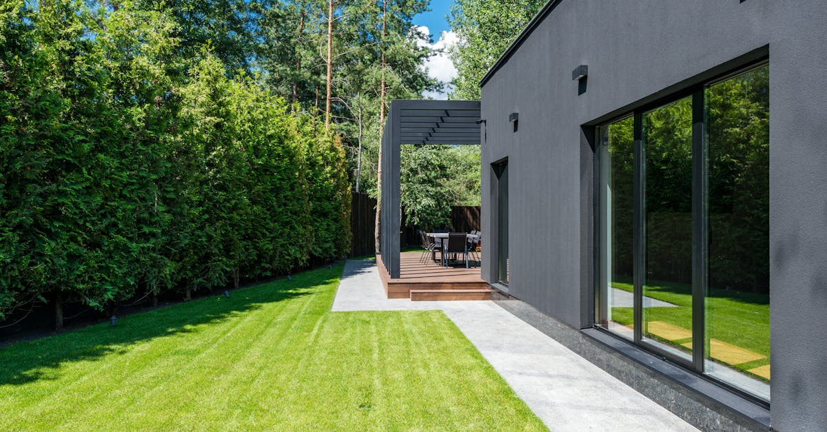 整理された美しい庭