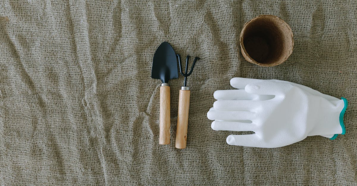 雑草対策の道具と材料