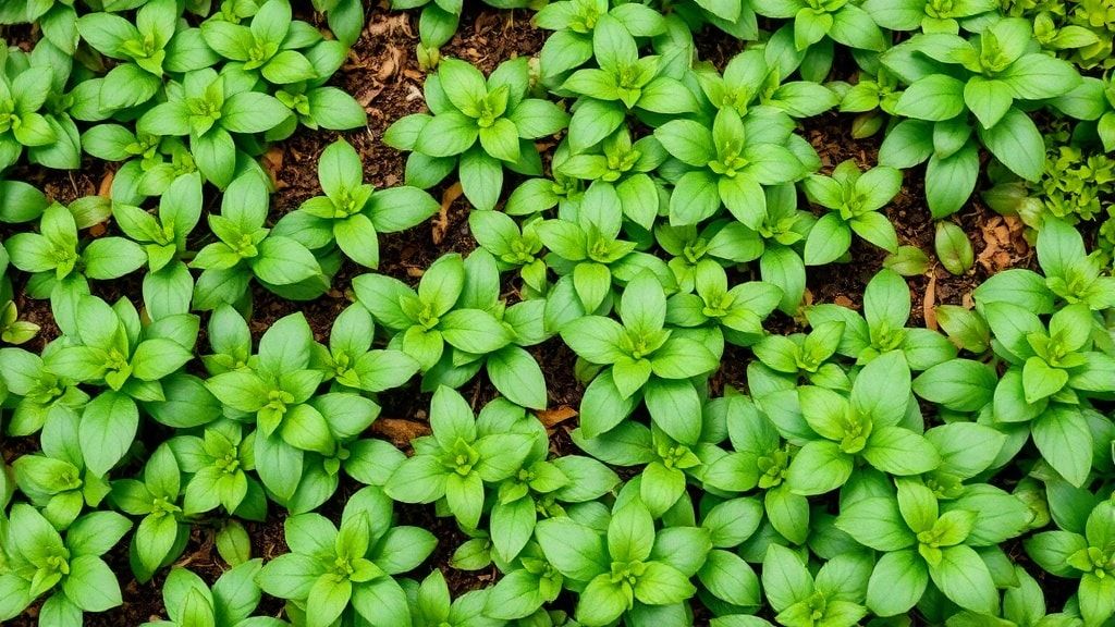 植物が地面を覆う様子
